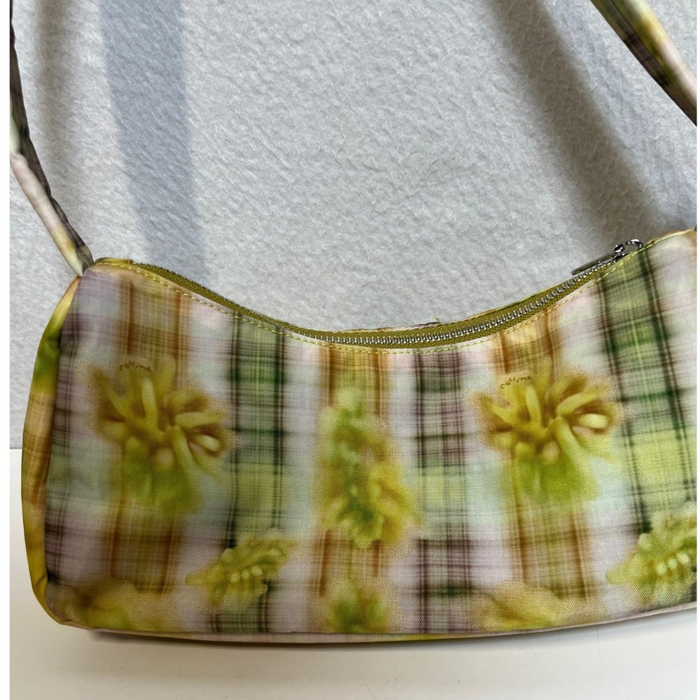 BAGGU x Collina Strada Women Shoulder Bag Cargo Plaid OS Green NWT Utility - Picture 11 of 13